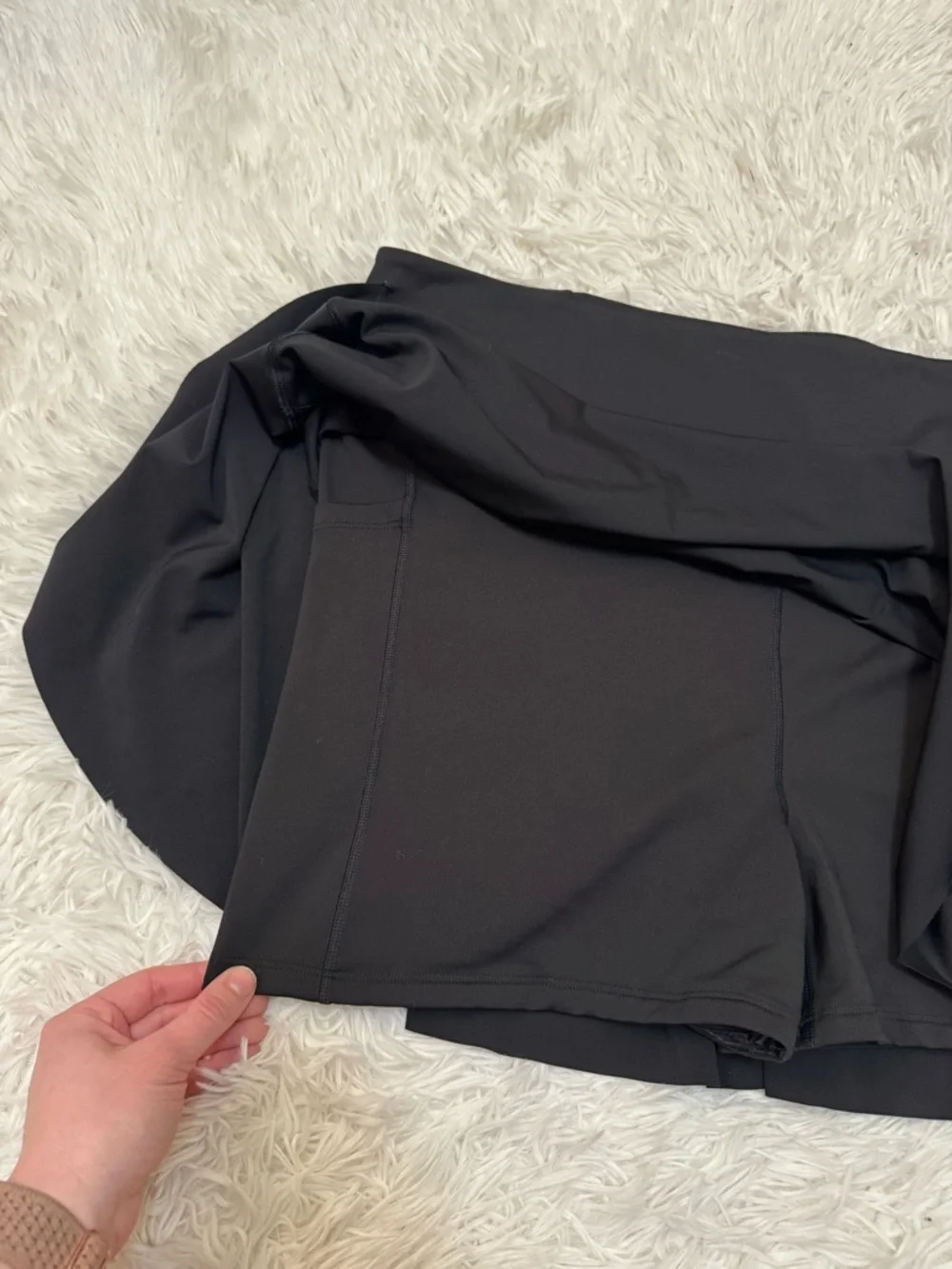 Athleta Ace Tennis Skort Athleta Black Active Skort Black Athletic skirt